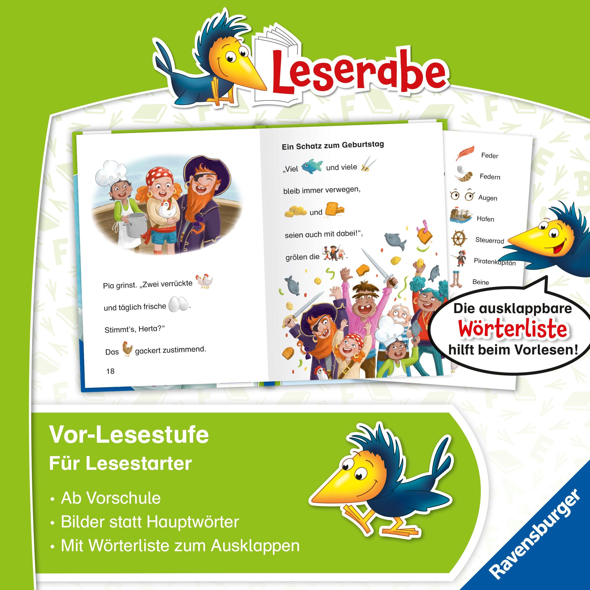 Beispielinhalt (Bild) Leserabe Vor-Lesestufe - Piratin Pia auf Schatzsuche