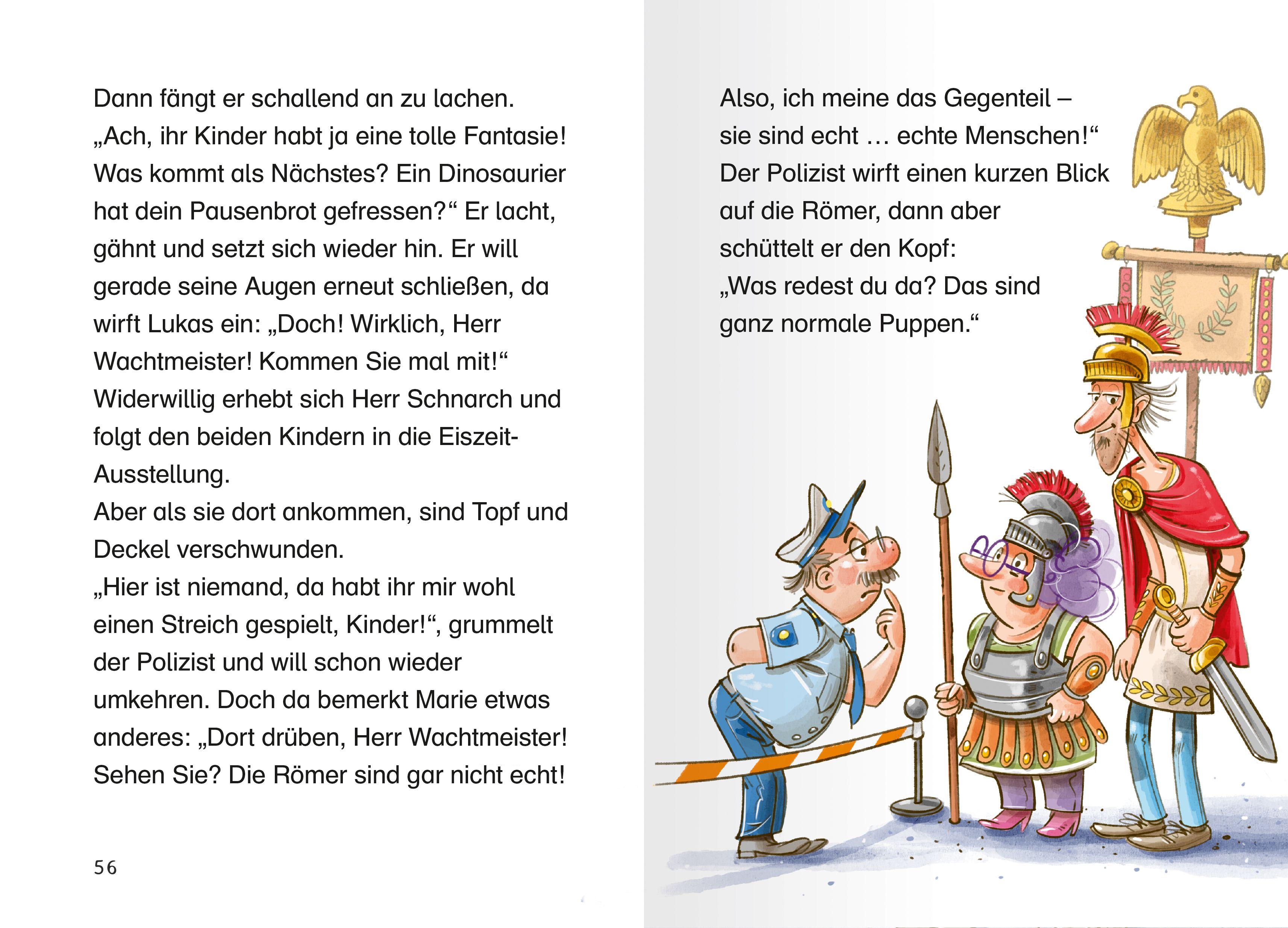 Beispielinhalt (Bild) Die Jagd nach dem magischen Detektivkoffer, Band 5 - Goldraub im Museum