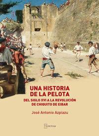 Vorderes Coverbild Una historia de la pelota : del siglo XVI a la revolución de Chiquito de Eibar