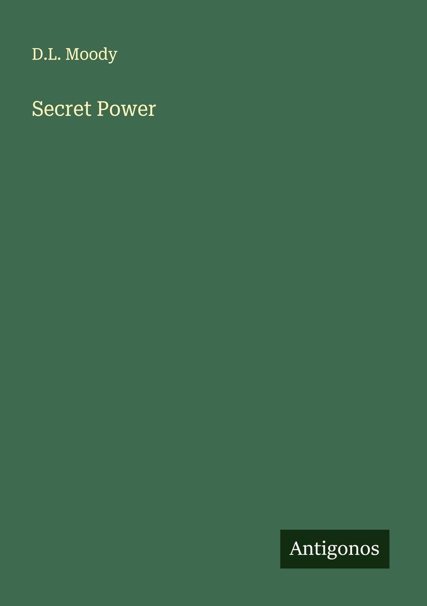 Vorderes Coverbild Secret Power