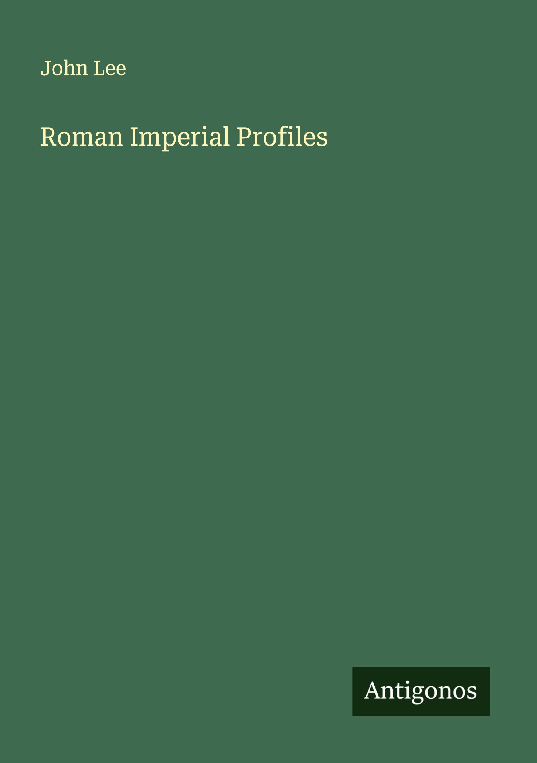 Vorderes Coverbild Roman Imperial Profiles