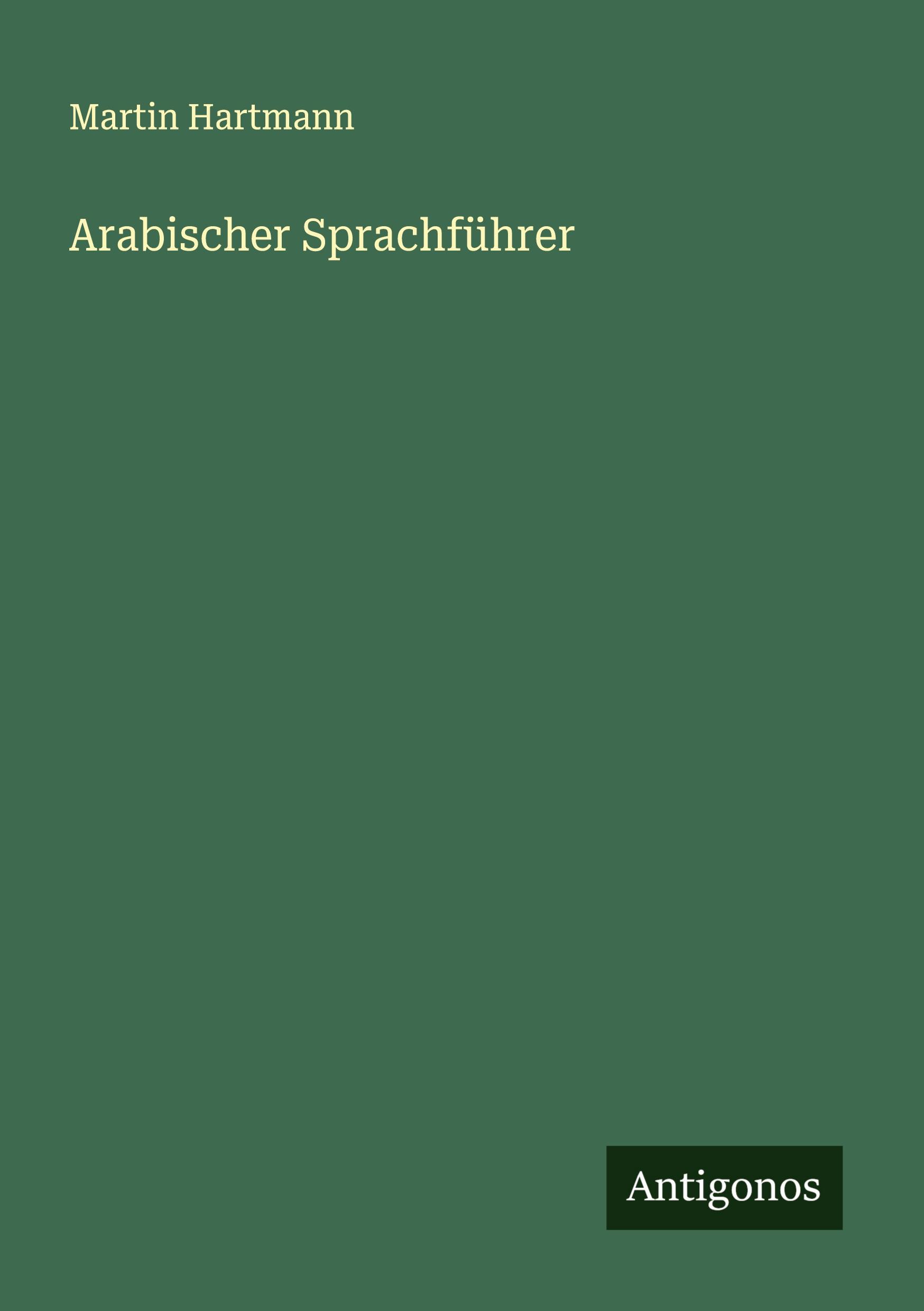 Vorderes Coverbild Arabischer Sprachführer