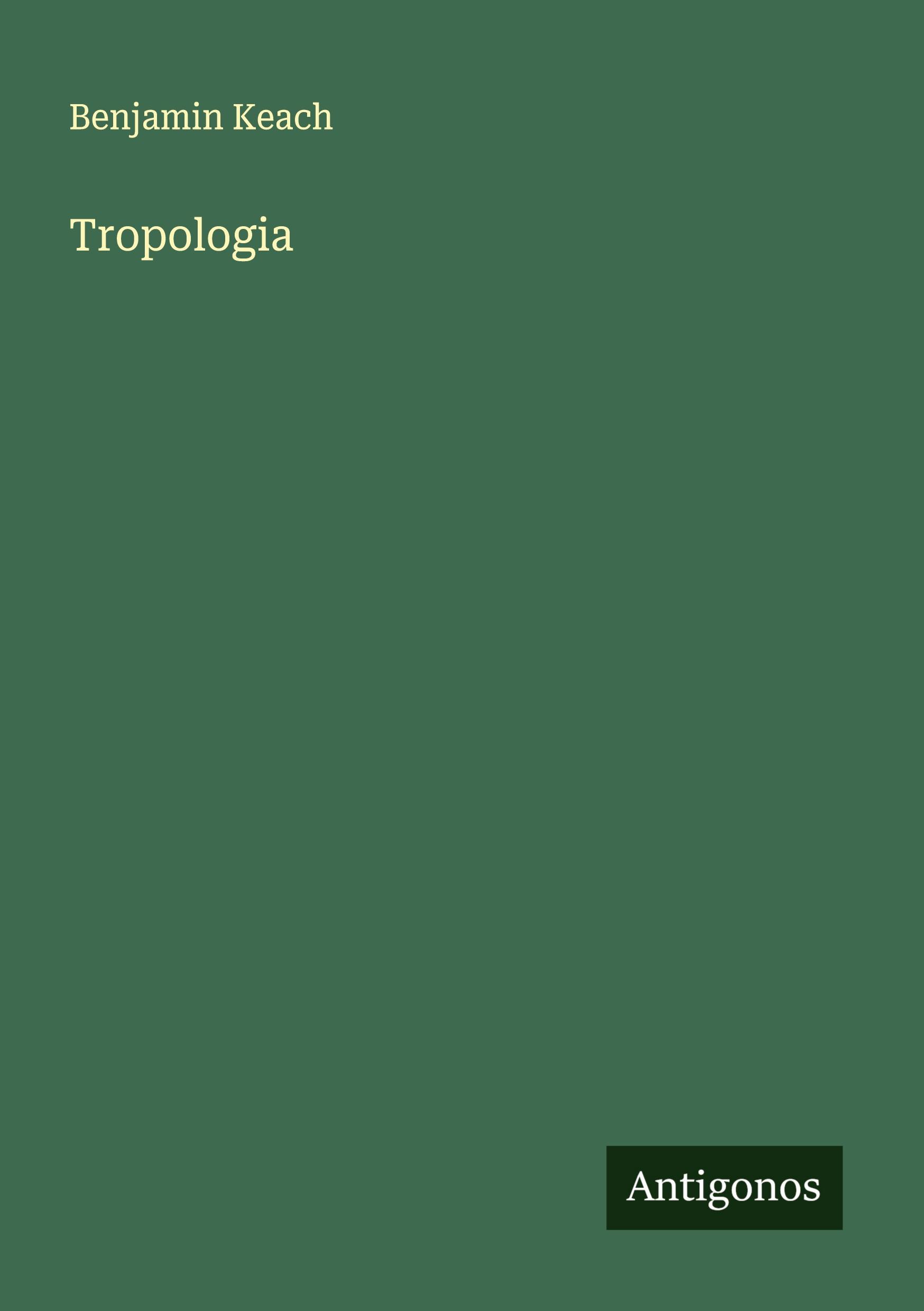Vorderes Coverbild Tropologia