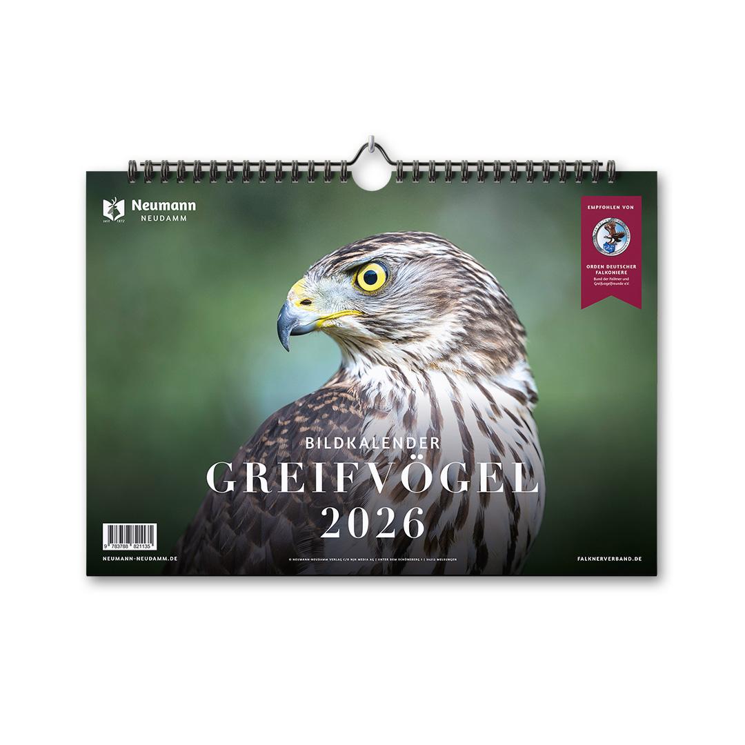 Vorderes Coverbild Greifvögel 2026