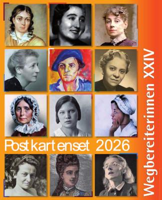 Vorderes Coverbild Postkartenset: Wegbereiterinnen XXIV