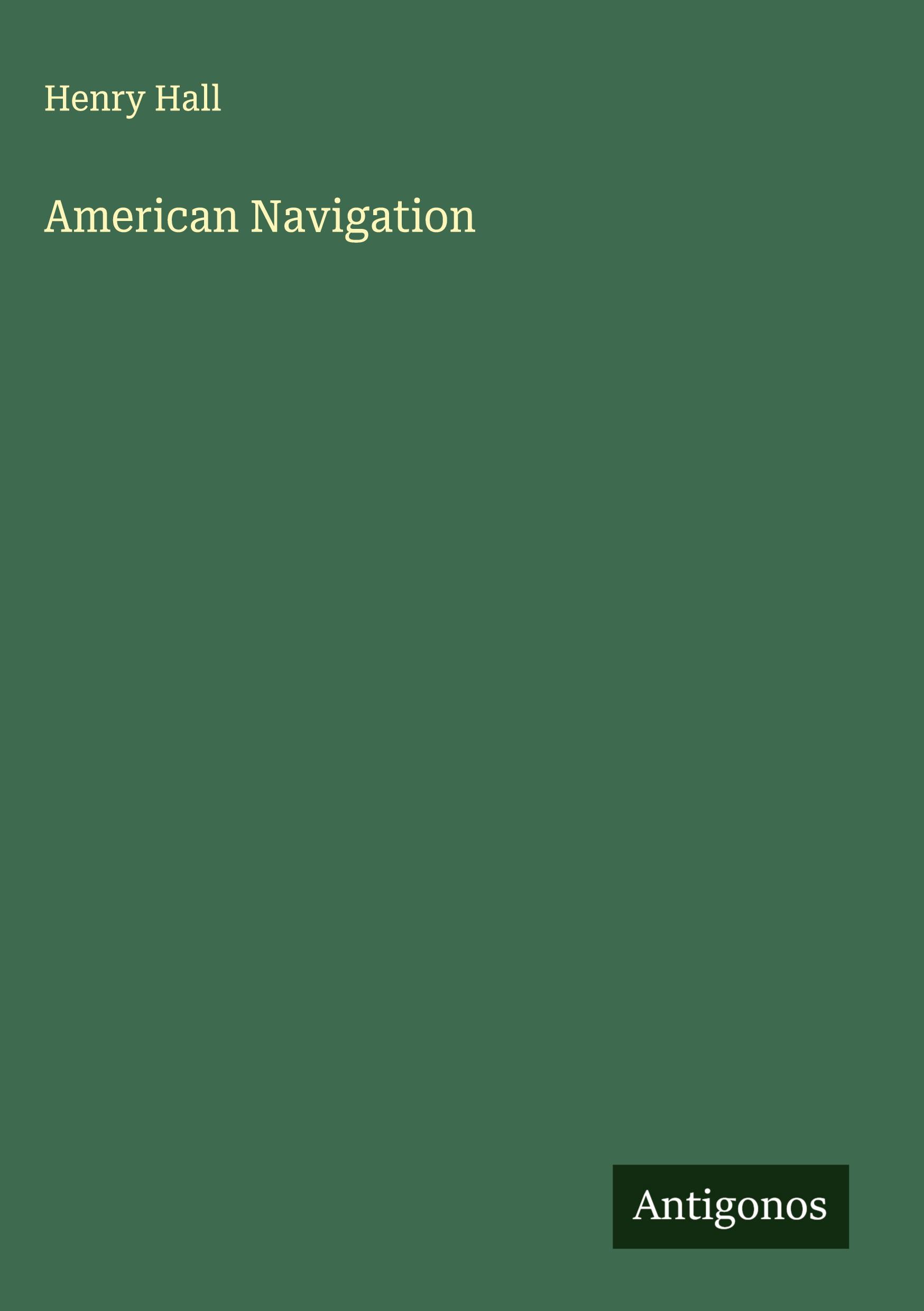 Vorderes Coverbild American Navigation