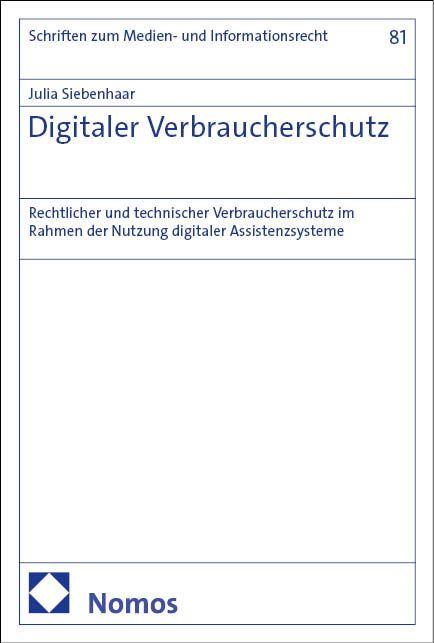 Vorderes Coverbild Digitaler Verbraucherschutz