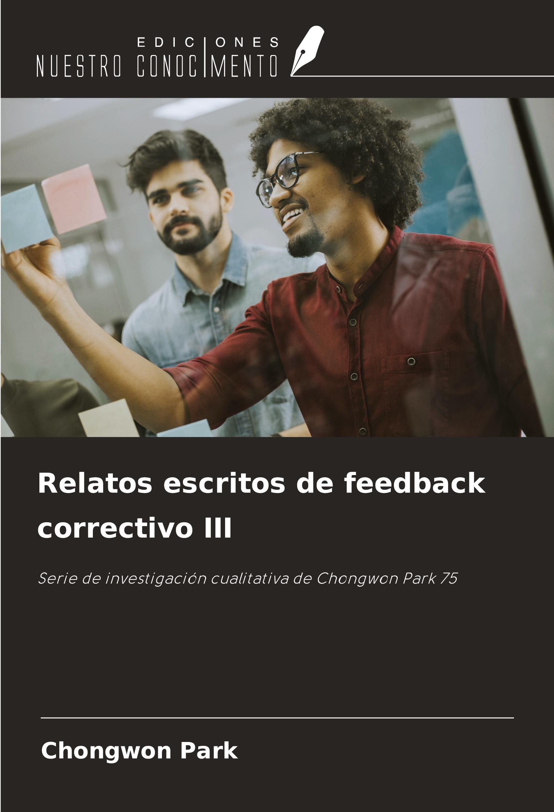 Vorderes Coverbild Relatos escritos de feedback correctivo III
