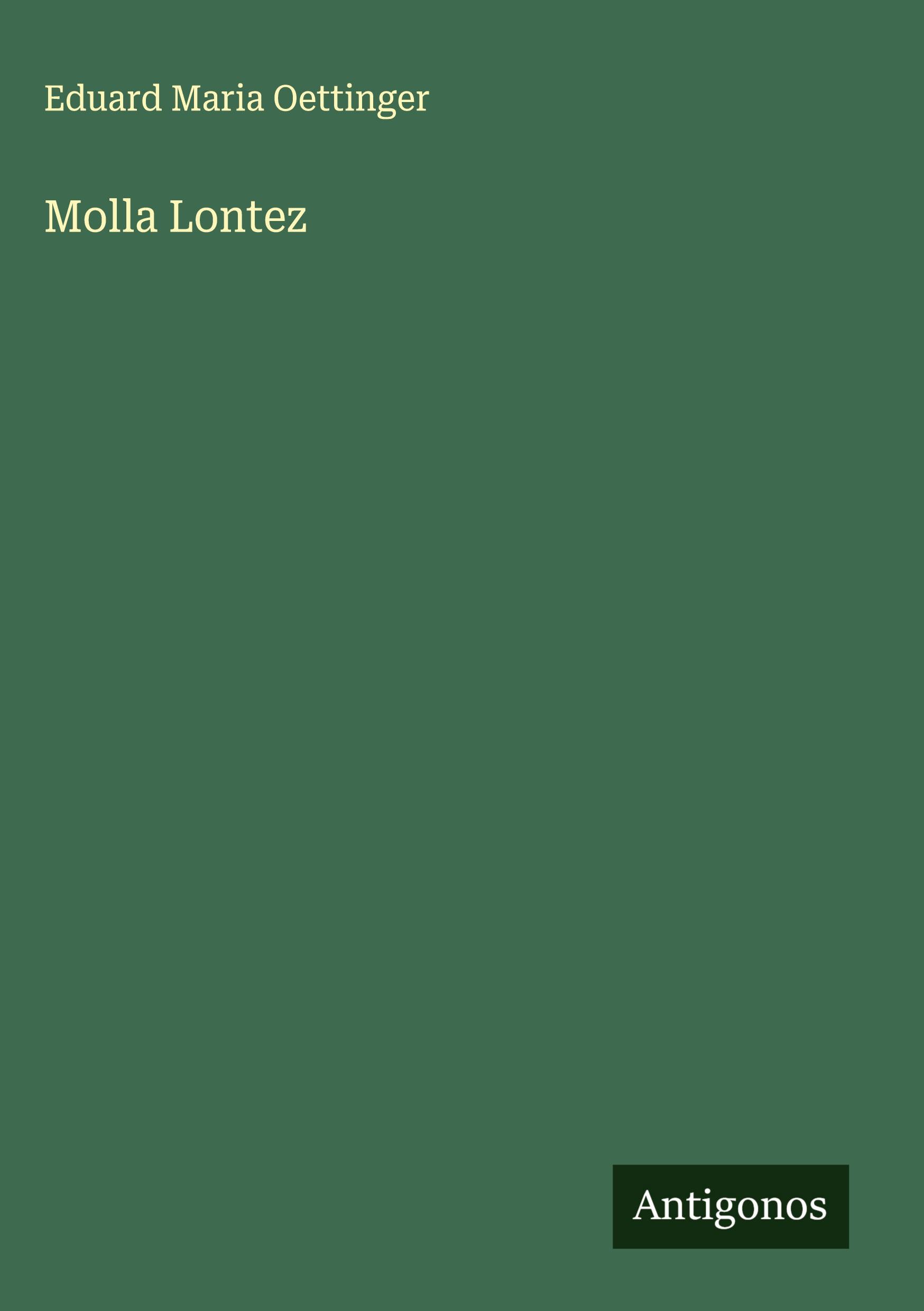 Vorderes Coverbild Molla Lontez