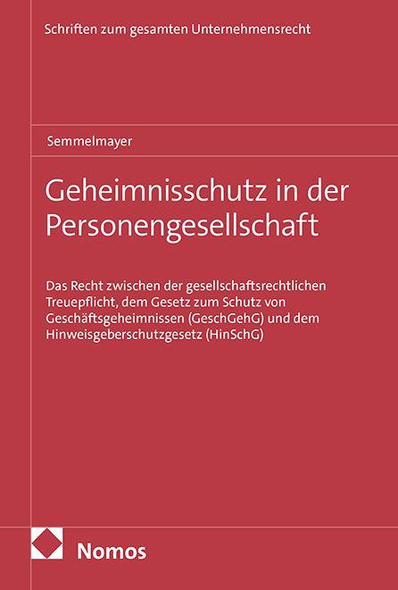 Vorderes Coverbild Geheimnisschutz in der Personengesellschaft