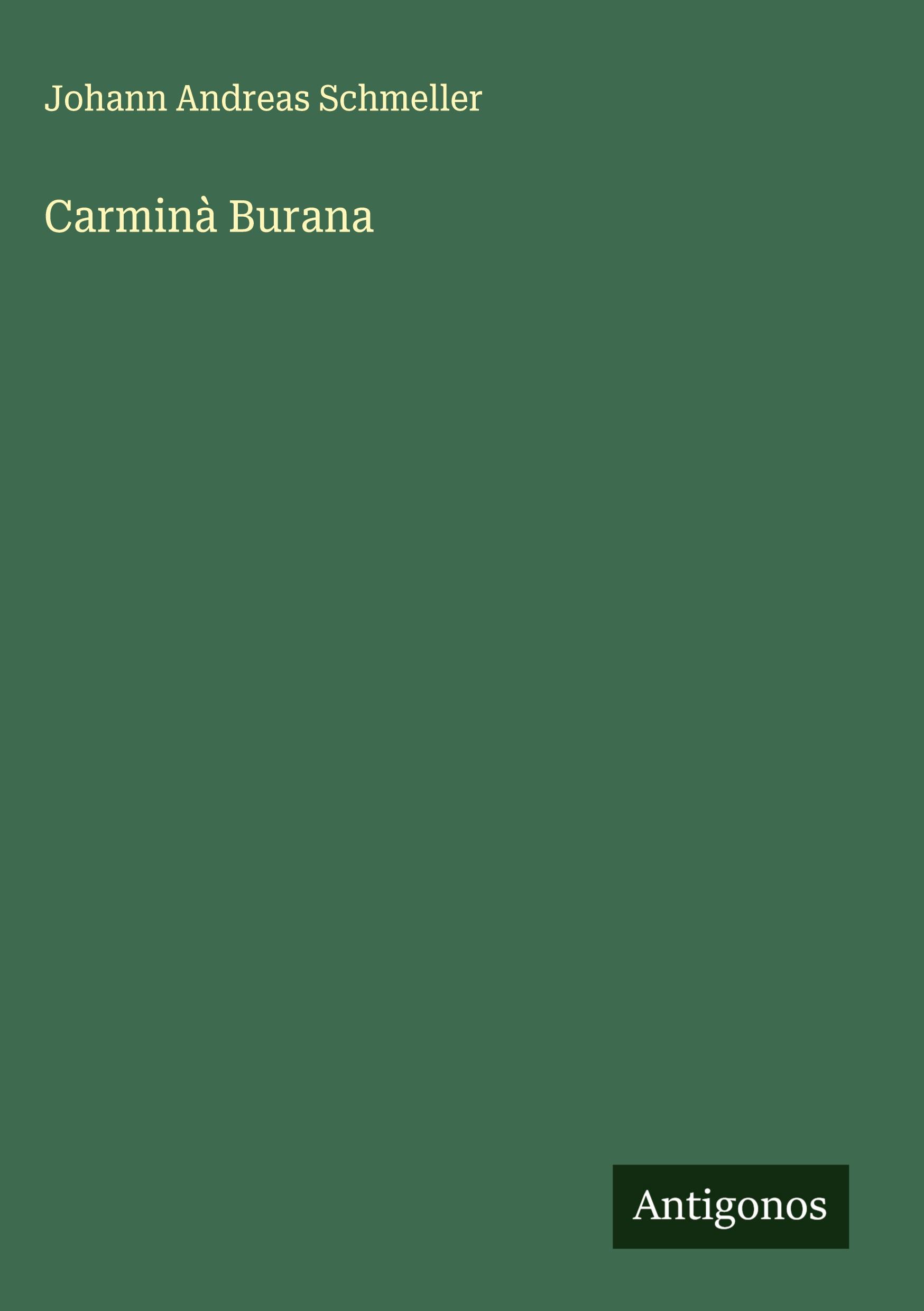 Vorderes Coverbild Carminà Burana
