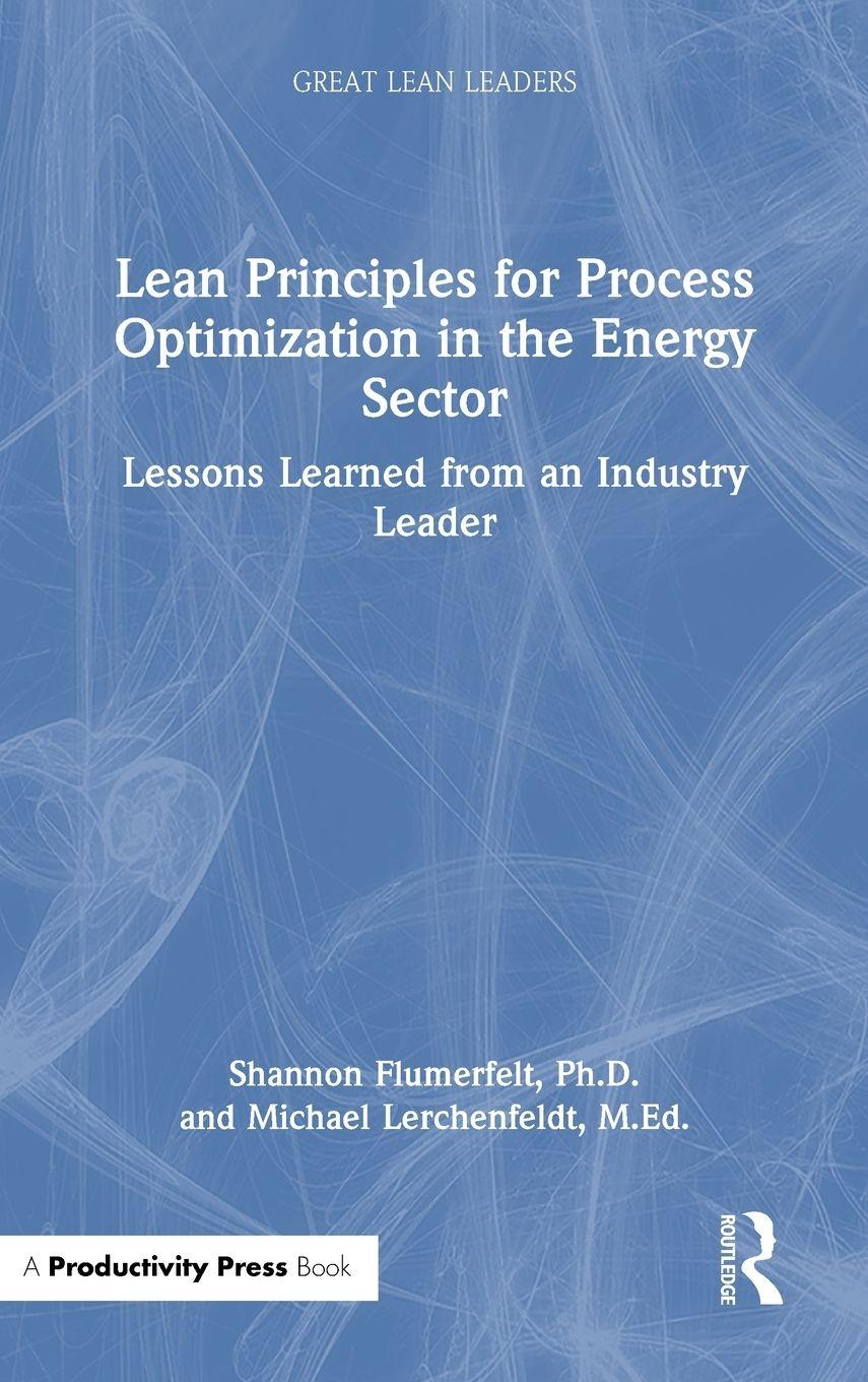 Vorderes Coverbild Lean Principles for Process Optimization in the Energy Sector