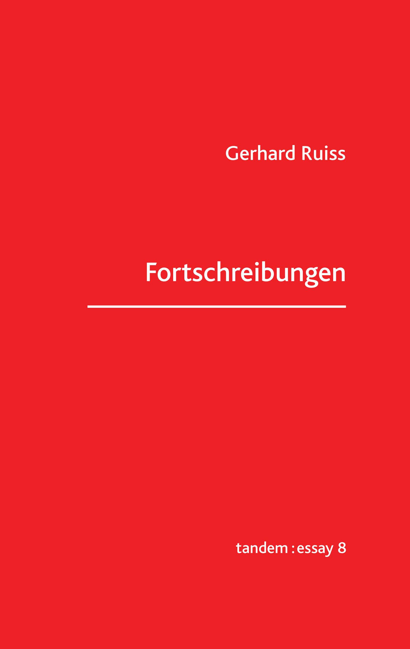 Vorderes Coverbild Fortschreibungen