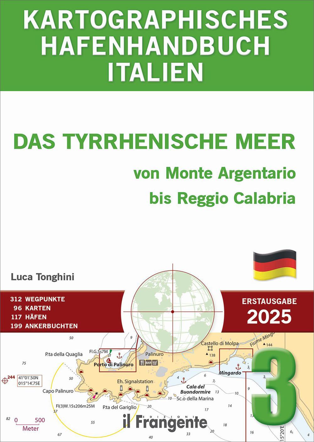 Vorderes Coverbild Kartographisches hafenhandbuch italien 3. Das Tyrrhenische Meer von Monte Argentario bis Reggio Calabria. Auch online verfügbar