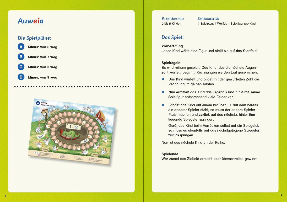 Beispielinhalt (Bild) Ruckzuck Mathespiele. Spielend rechnen im Zahlenraum bis 20