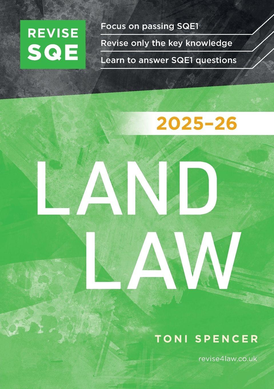 Vorderes Coverbild Revise SQE Land Law 2025-26