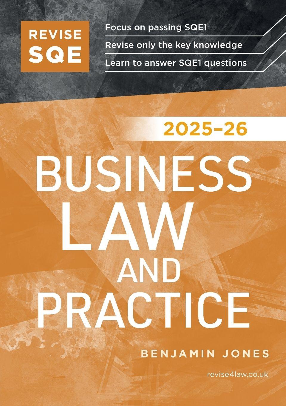 Vorderes Coverbild Revise SQE Business Law and Practice 2025-26