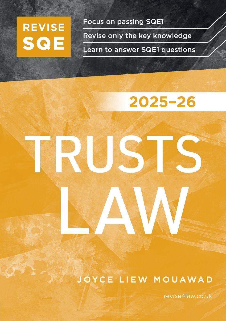 Vorderes Coverbild Revise SQE Trusts Law 2025-26
