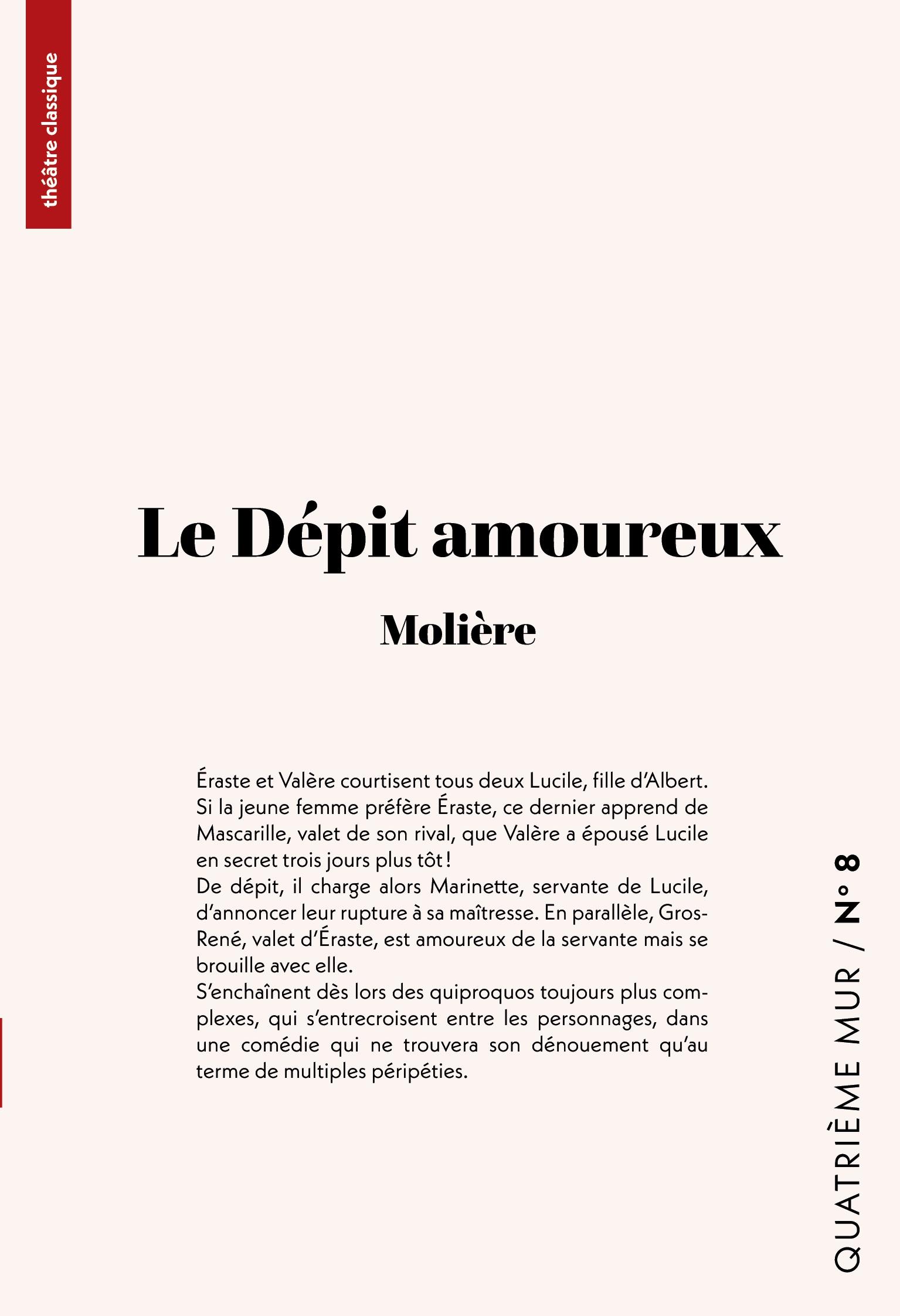 Vorderes Coverbild Le Dépit amoureux