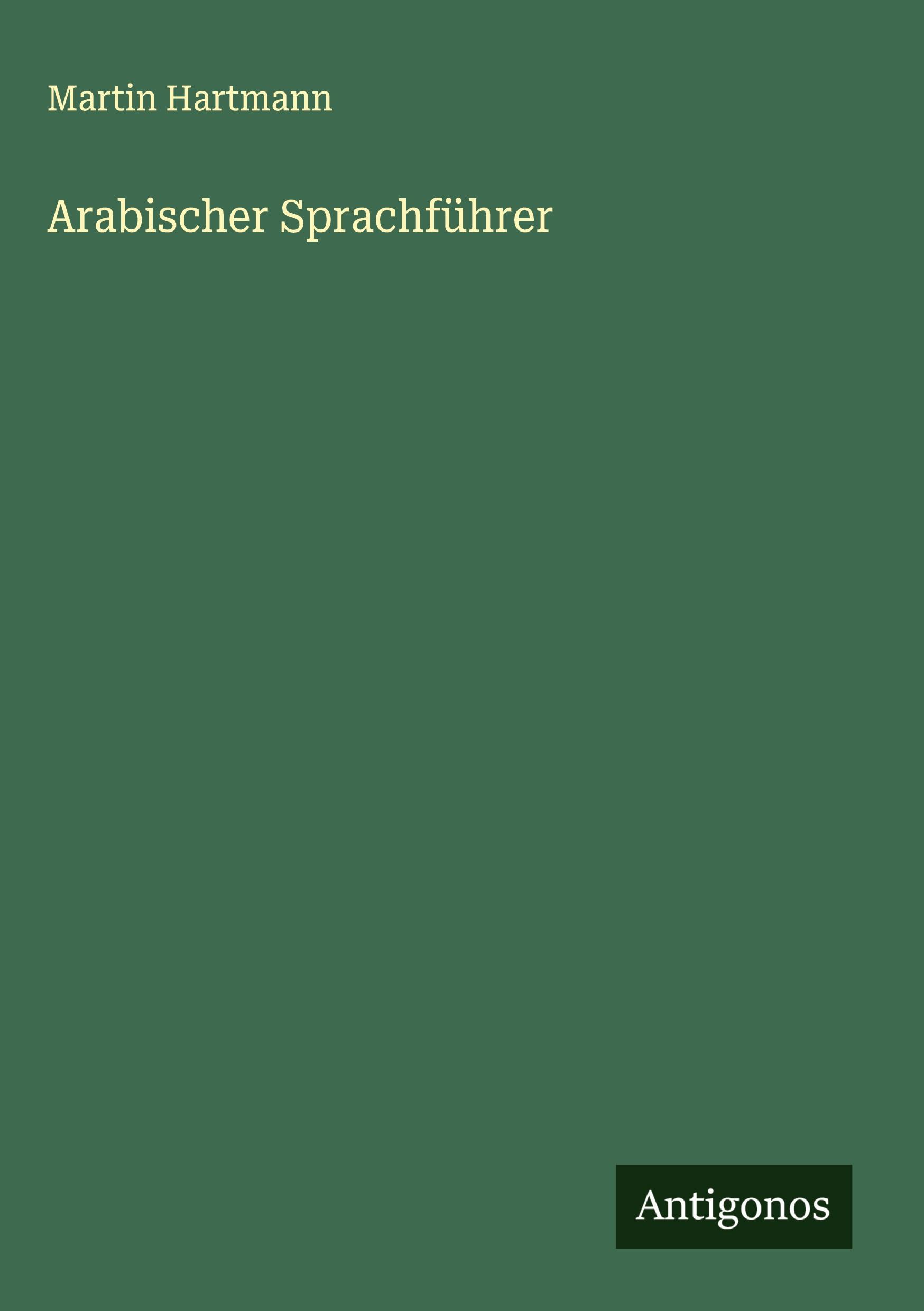 Vorderes Coverbild Arabischer Sprachführer