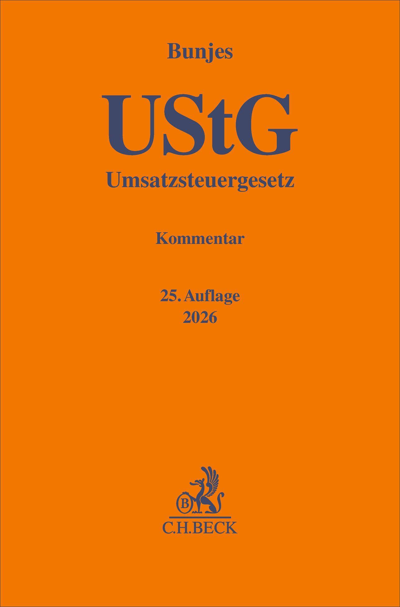 Vorderes Coverbild Umsatzsteuergesetz. UStG