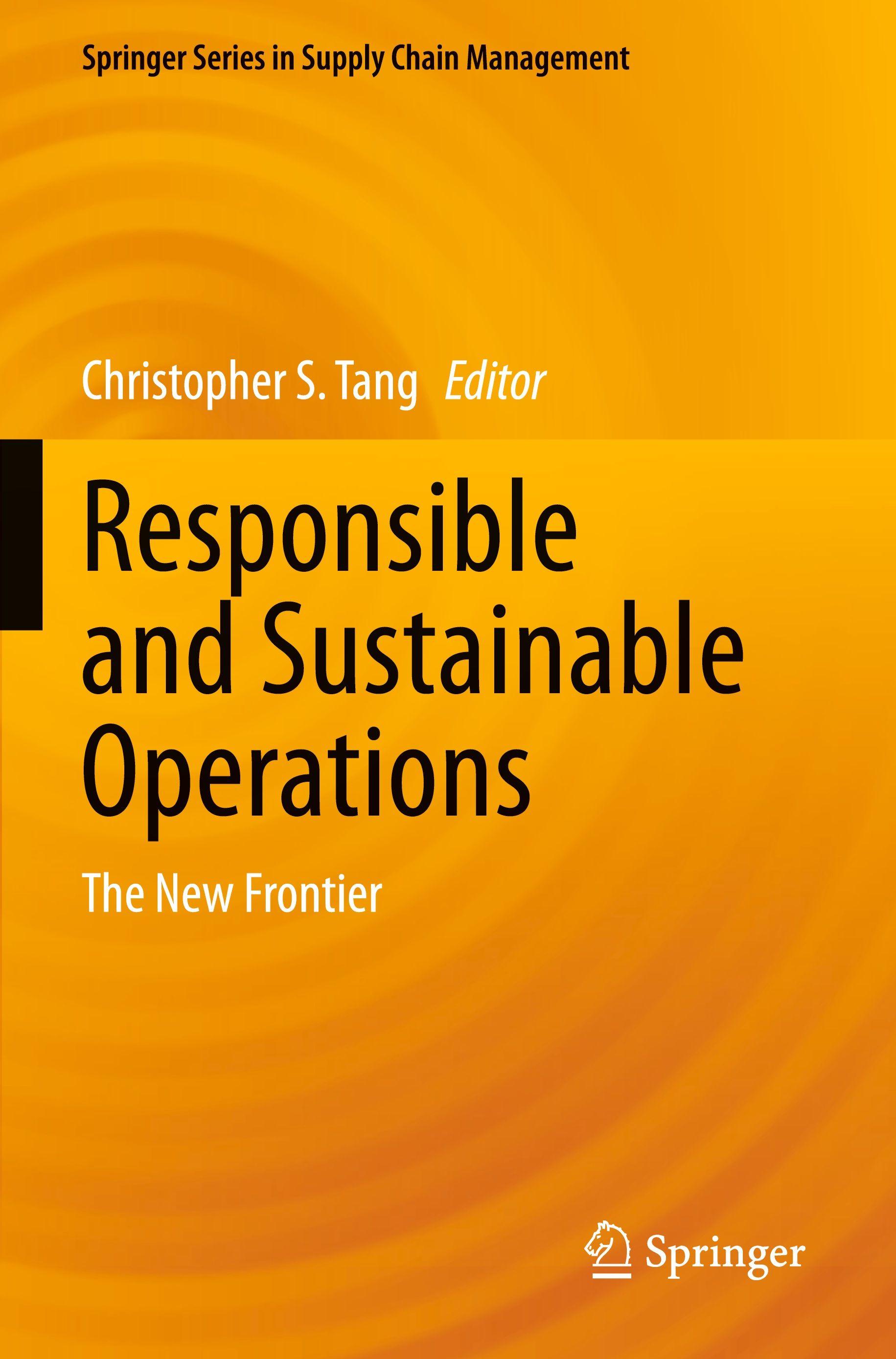 Vorderes Coverbild Responsible and Sustainable Operations