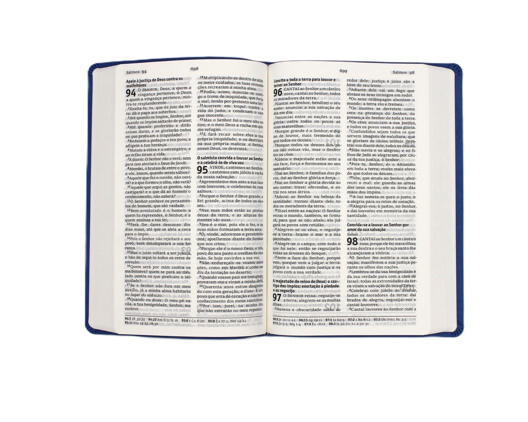 Beispielinhalt (Bild) Bibel - traditionelle Übersetzung. Portugiesisch "Almeida"