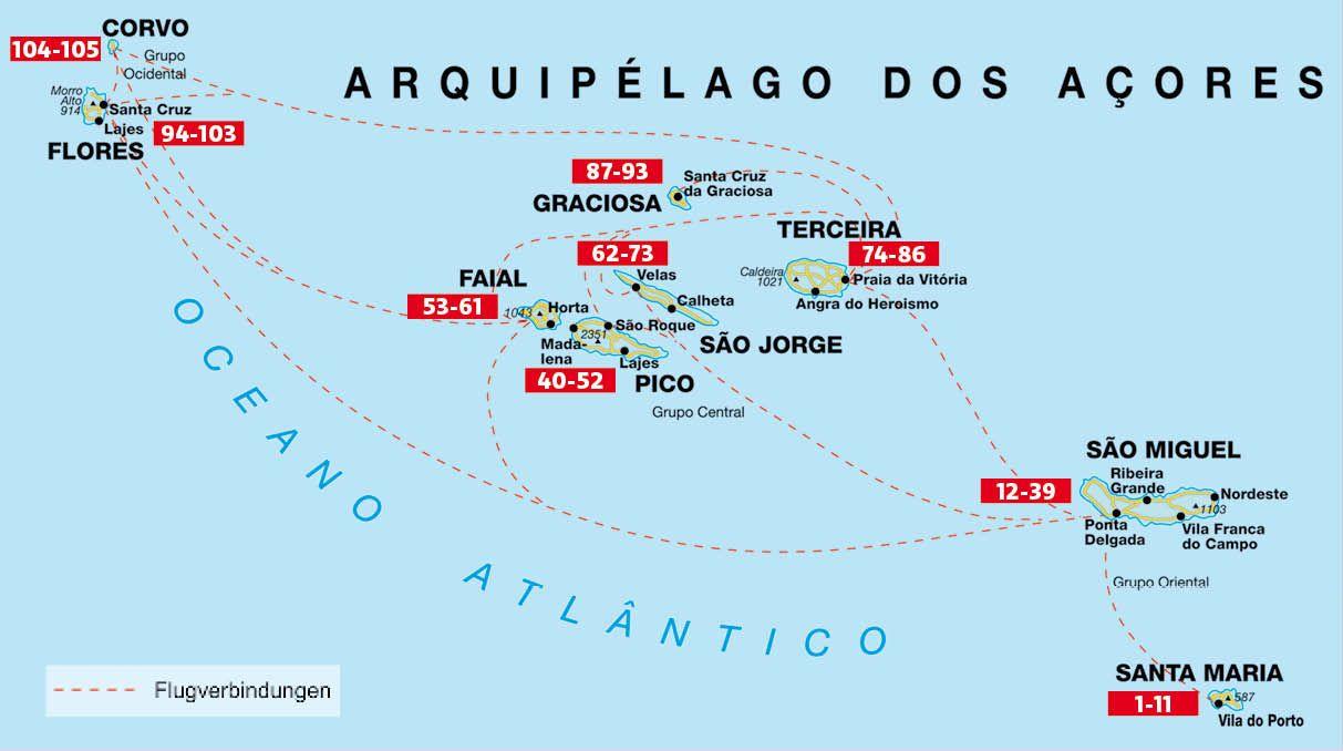 Beispielinhalt (Bild) Azoren, Rother Wanderführer