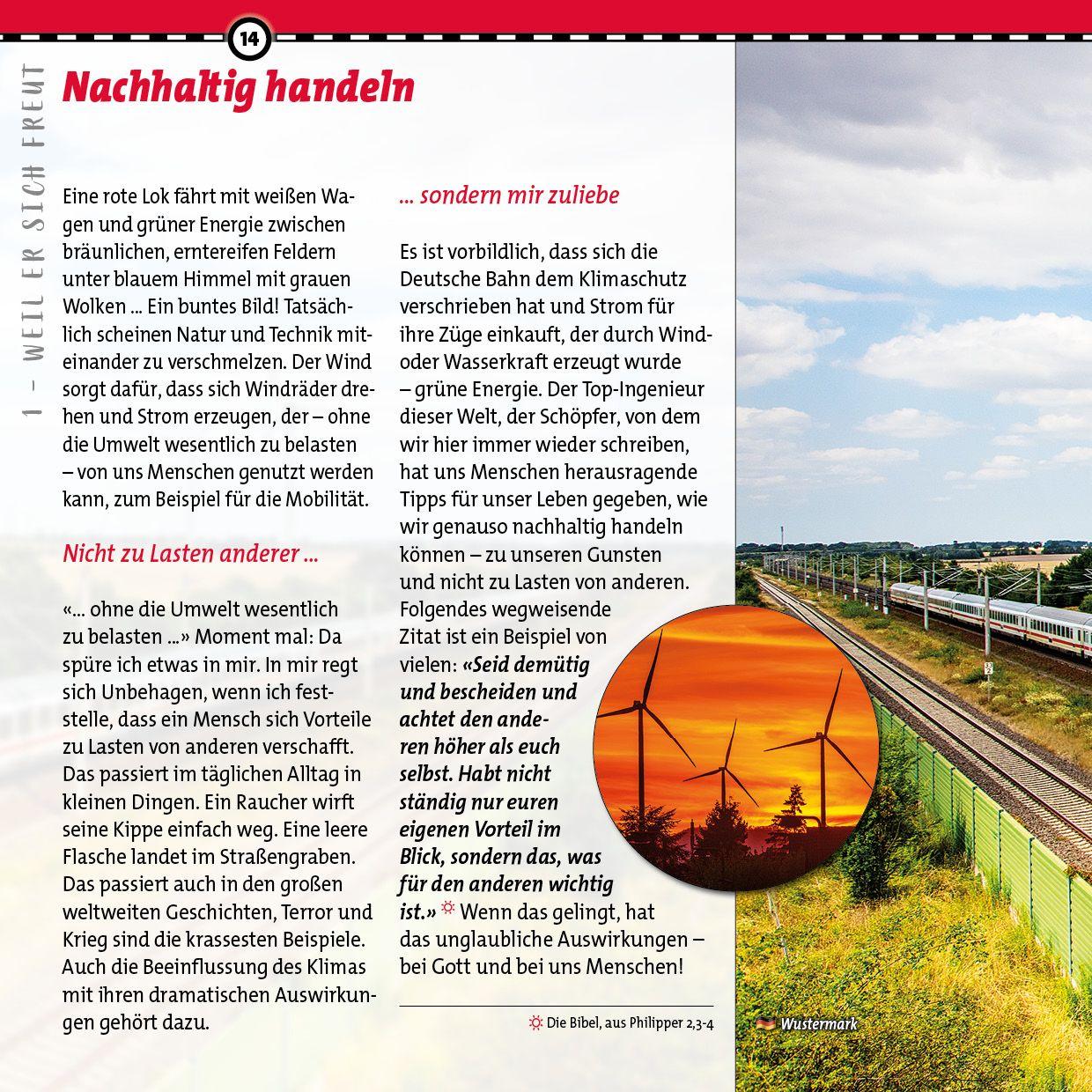 Beispielinhalt (Bild) Die Bahn - Gott lächelt