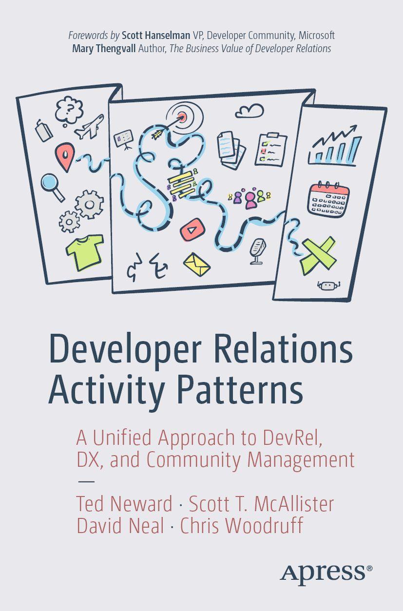 Vorderes Coverbild Developer Relations Activity Patterns