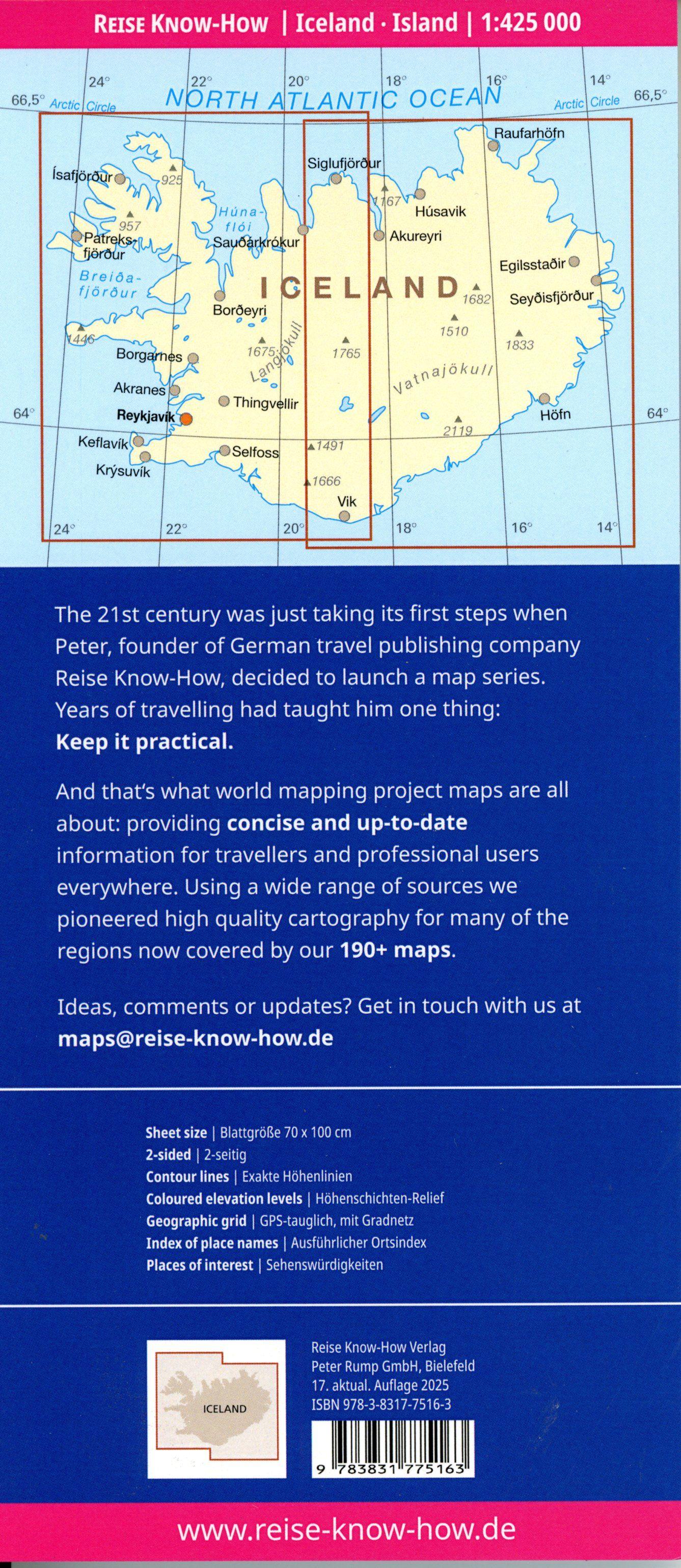 Beispielinhalt (Bild) Reise Know-How Landkarte Island | Iceland (1:425.000)