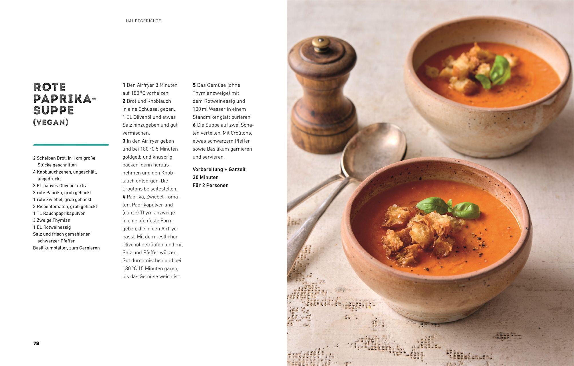 Beispielinhalt (Bild) Das ultimative Veggie Airfryer Kochbuch