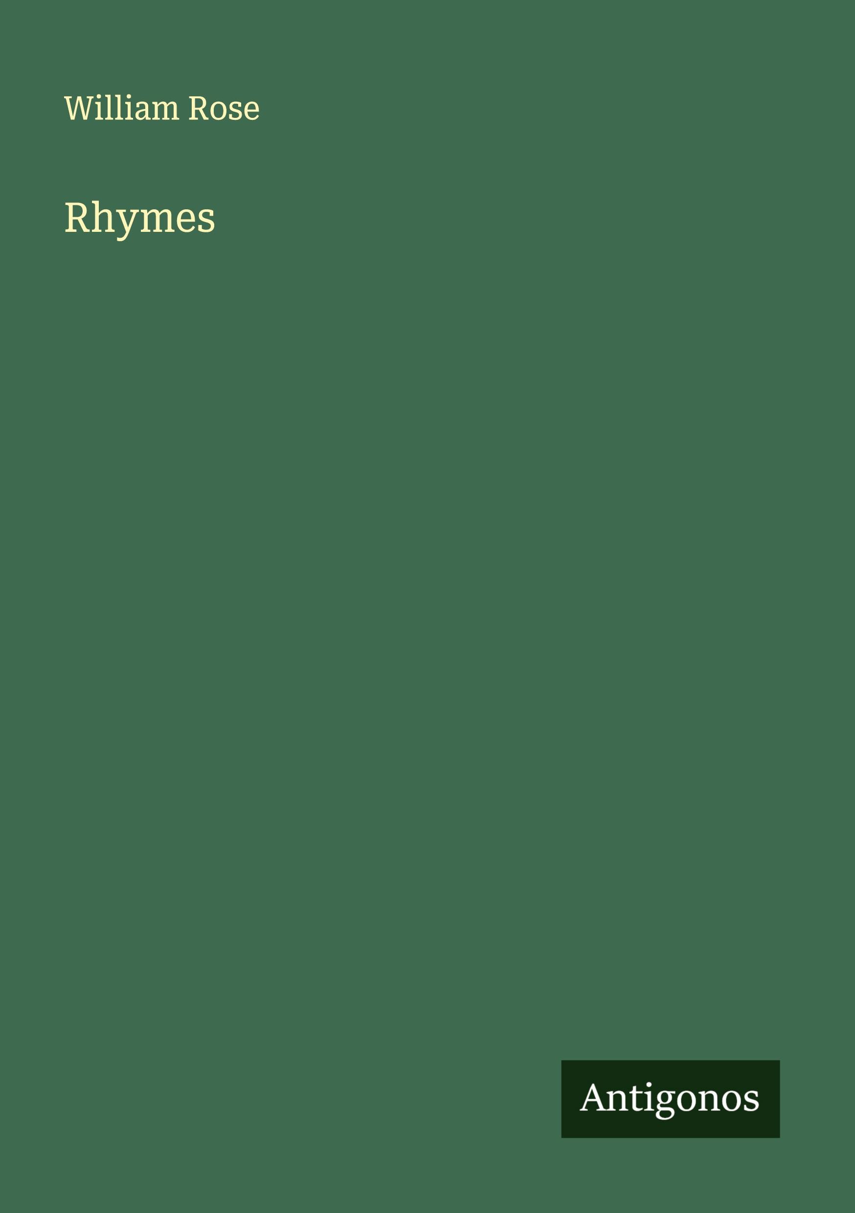 Vorderes Coverbild Rhymes