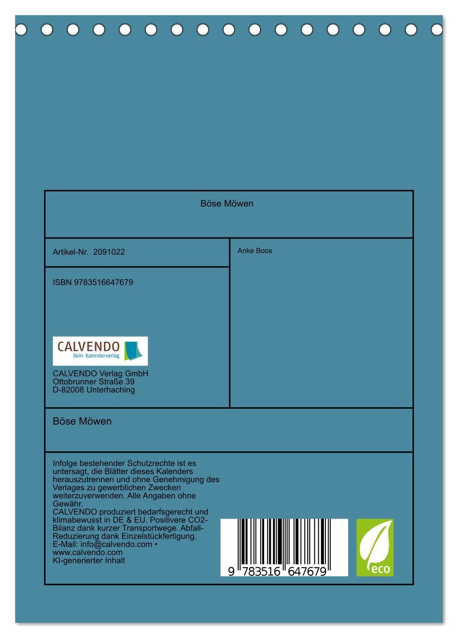 Beispielinhalt (Bild) Böse Möwen (Tischkalender 2026 DIN A5 hoch), CALVENDO Monatskalender