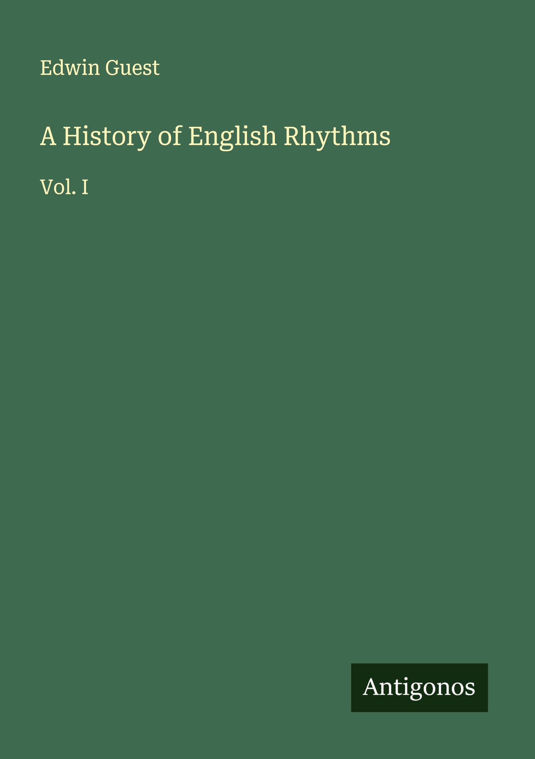 Vorderes Coverbild A History of English Rhythms