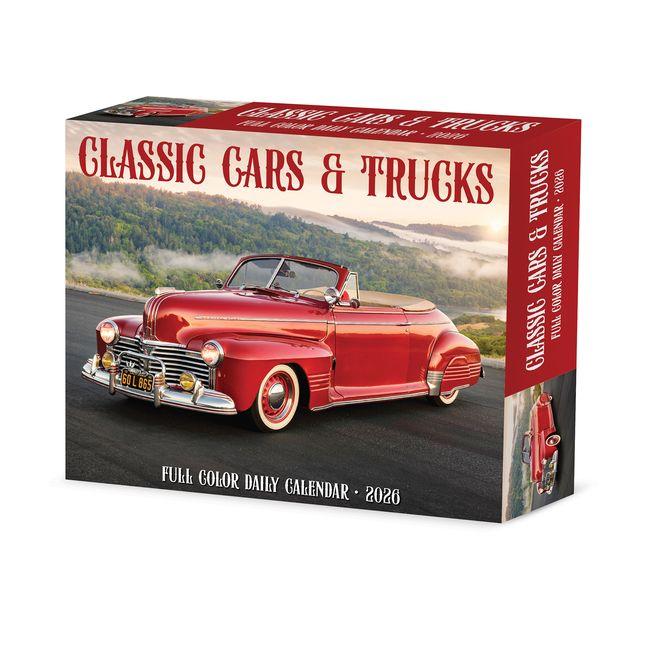 Vorderes Coverbild Classic Cars & Trucks 2026 5.4 X 6.2 Box Calendar