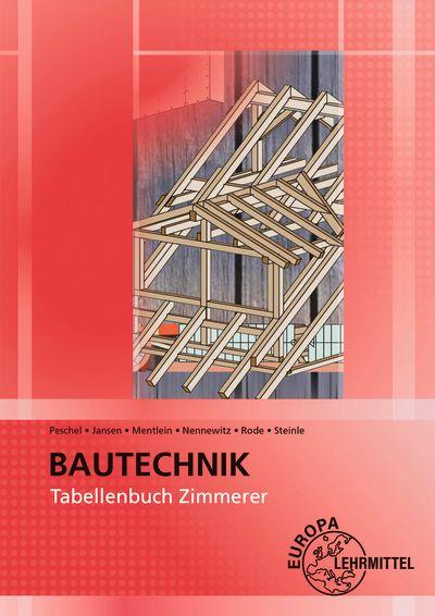 Vorderes Coverbild Tabellenbuch Zimmerer