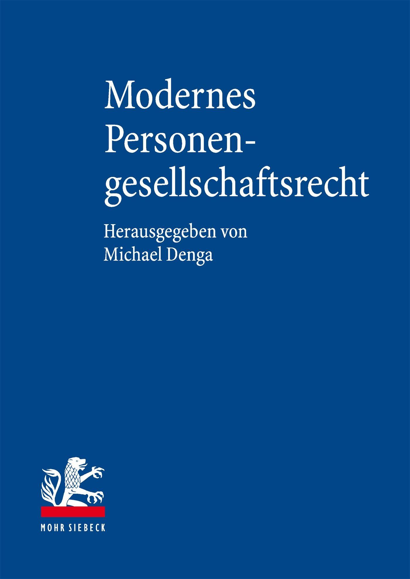 Vorderes Coverbild Modernes Personengesellschaftsrecht