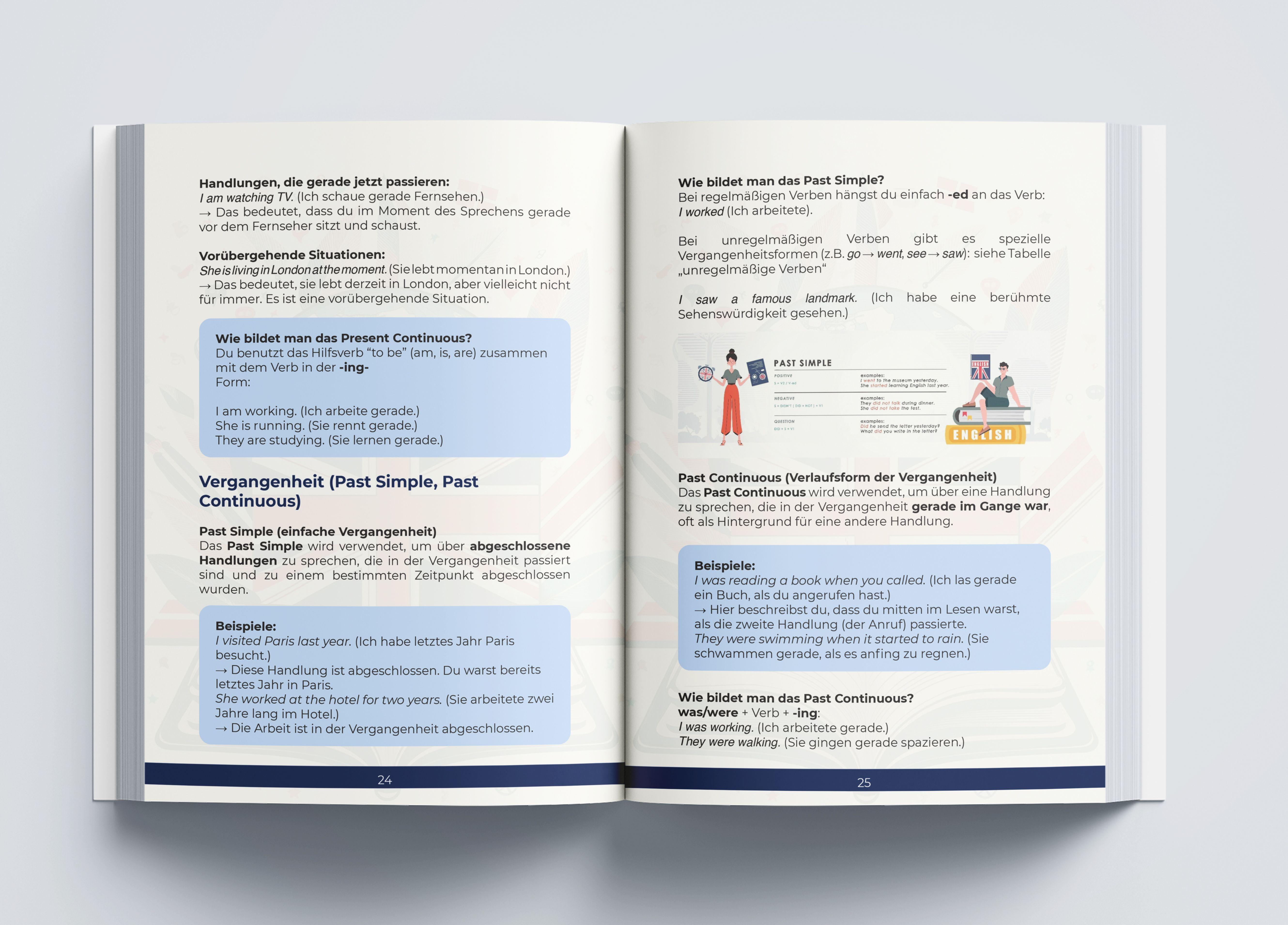 Beispielinhalt (Bild) Englisch To Go: Dein Expresskurs für den Urlaub - Englisch lernen für Erwachsene - Ideal für Einsteiger | Inkl. Übungen, Vokabelliste, Rätsel..