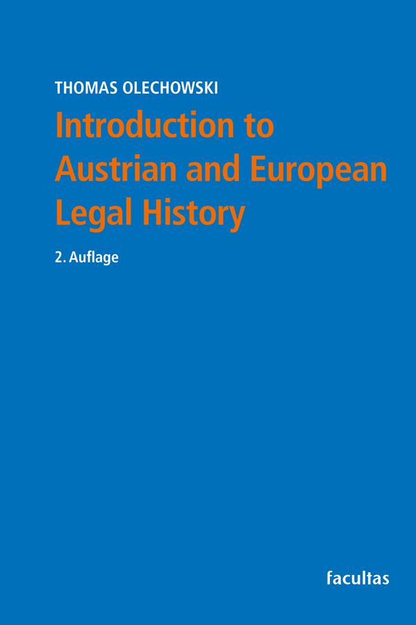 Vorderes Coverbild Introduction to Austrian and European Legal History