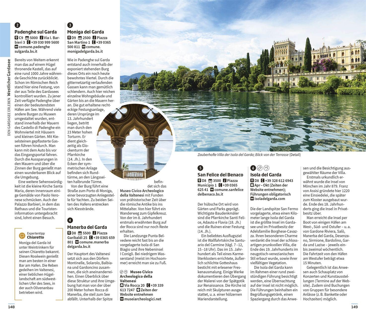 Beispielinhalt (Bild) Vis-à-Vis Reiseführer Gardasee