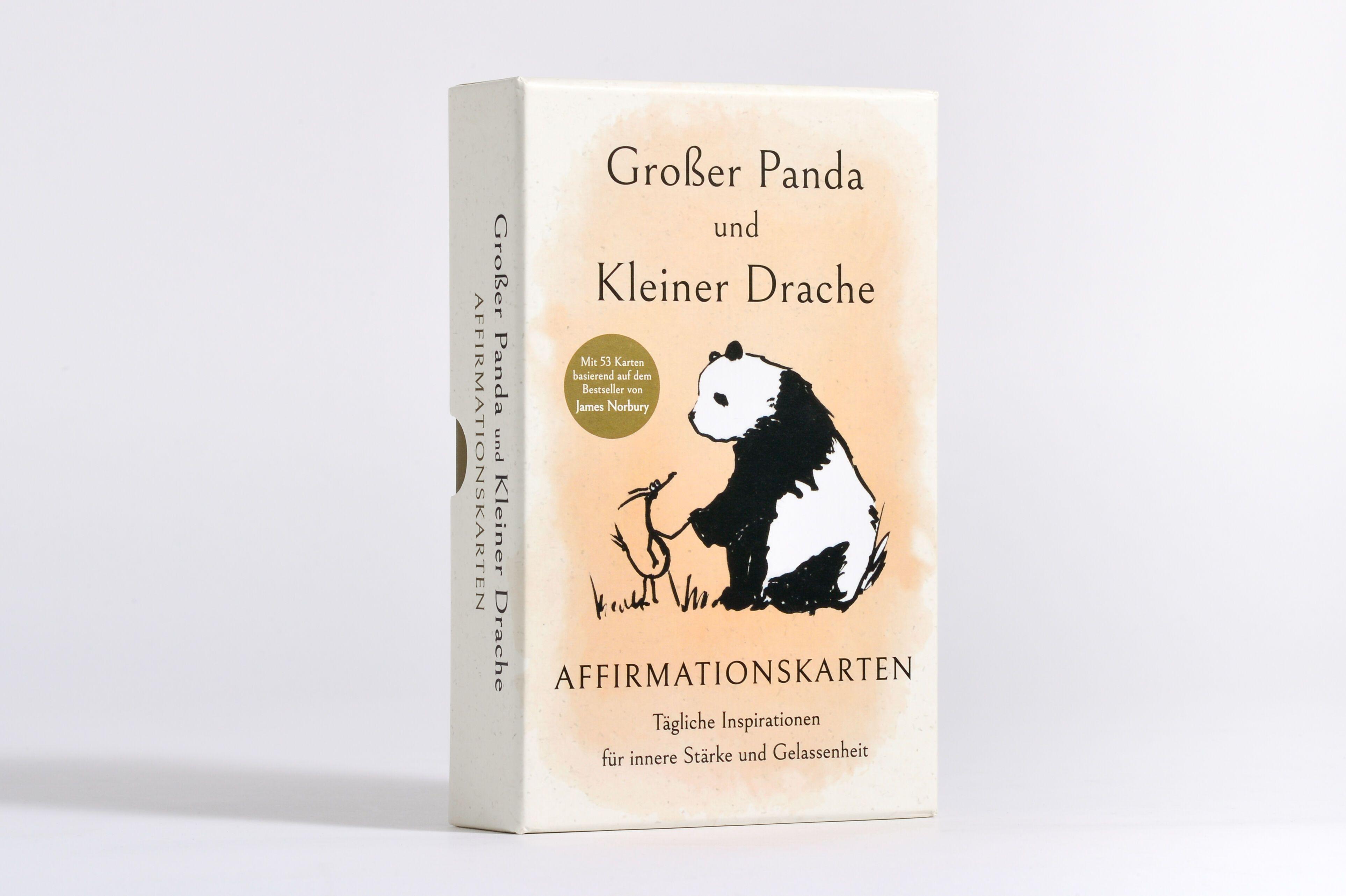Beispielinhalt (Bild) Großer Panda und Kleiner Drache Affirmationskarten
