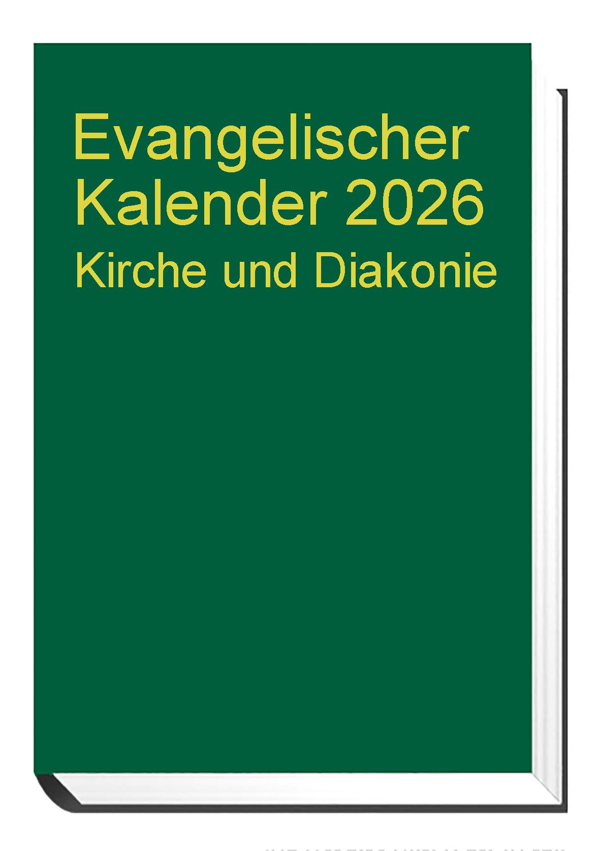 Vorderes Coverbild Evangelischer Kalender 2026