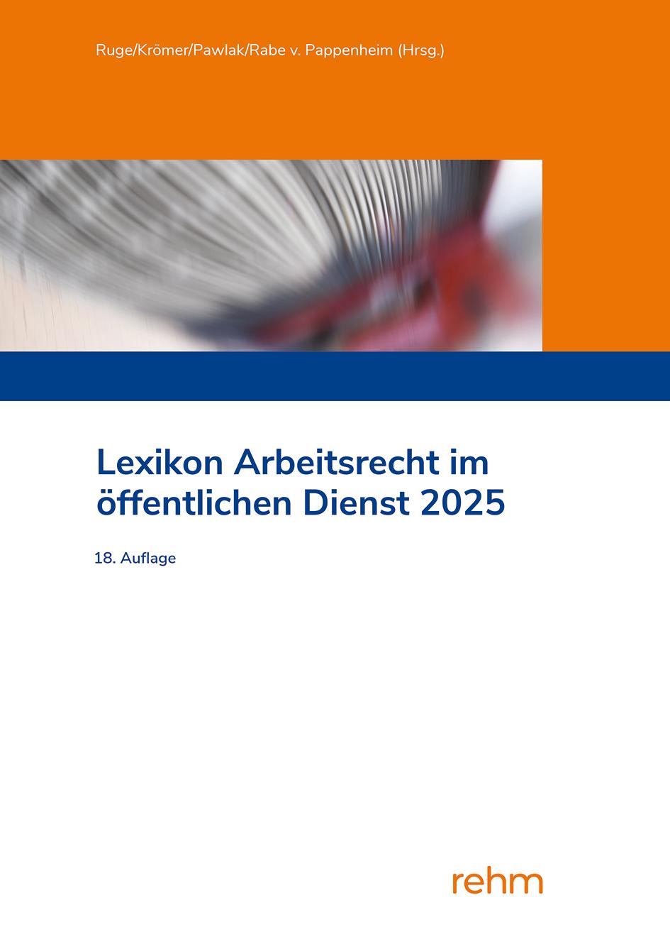 Vorderes Coverbild Lexikon Arbeitsrecht im öffentlichen Dienst 2025