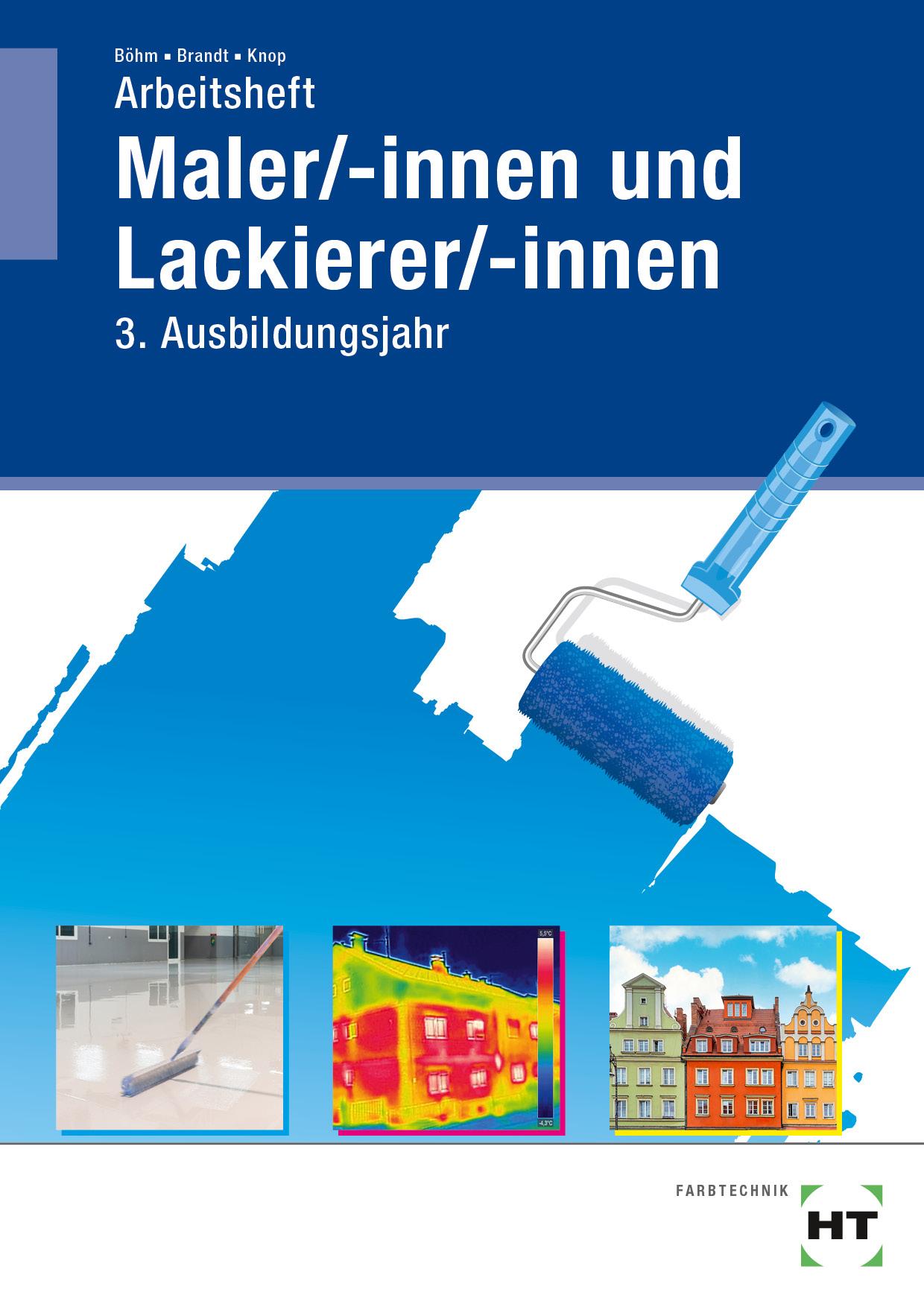 Vorderes Coverbild Arbeitsheft Maler/-innen und Lackierer/-innen. 3. Ausbildungsjahr