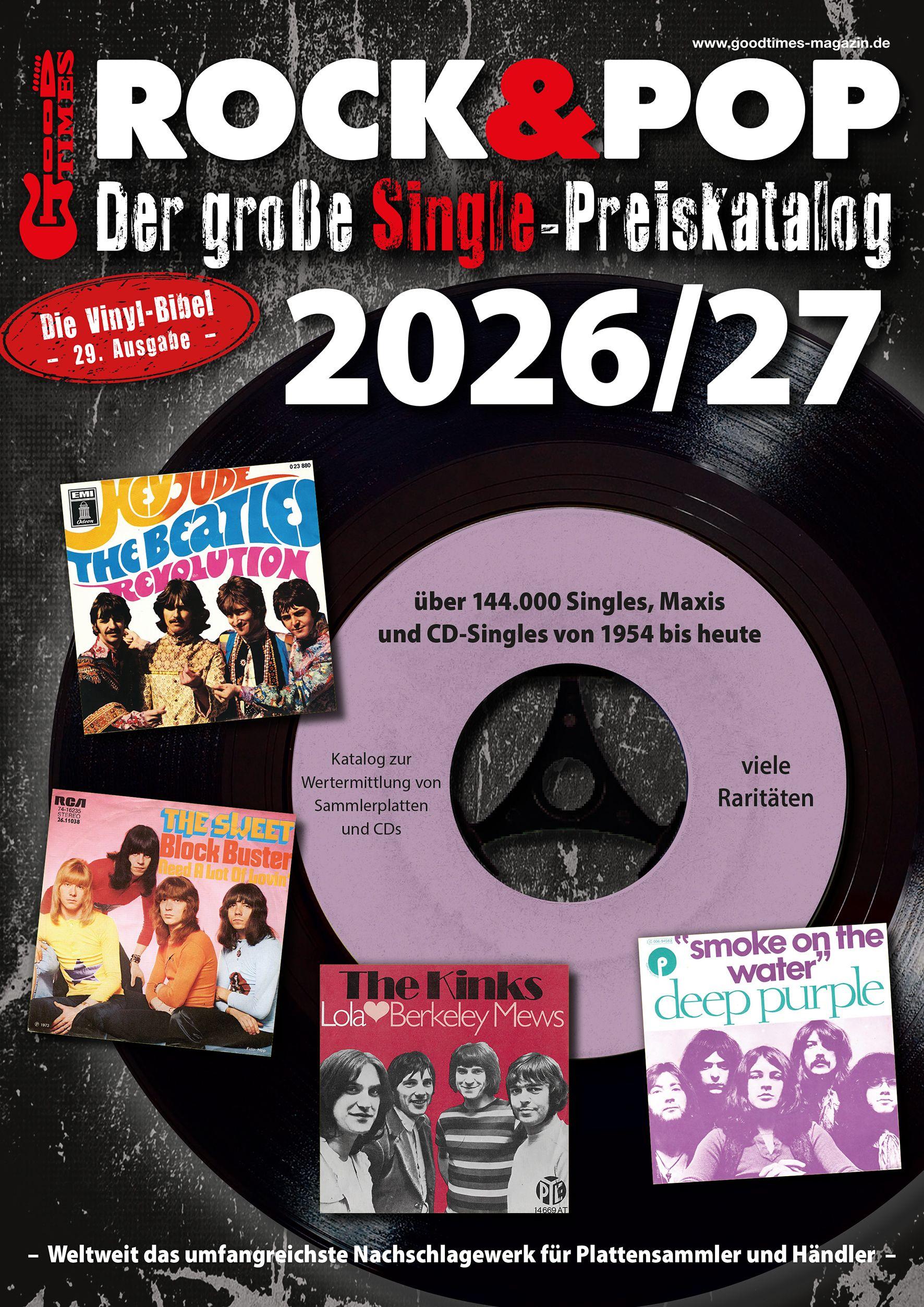 Vorderes Coverbild Der große Rock & Pop Single Preiskatalog 2026/27