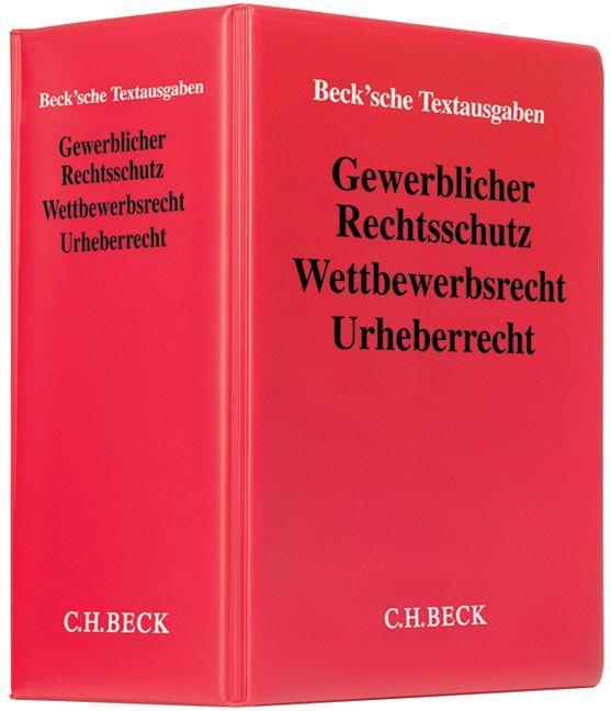 Vorderes Coverbild Gewerblicher Rechtsschutz, Wettbewerbsrecht, Urheberrecht (mit Fortsetzungsnotierung). Inkl. 77. Ergänzungslieferung