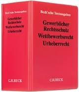 Vorderes Coverbild Gewerblicher Rechtsschutz, Wettbewerbsrecht, Urheberrecht (ohne Fortsetzungsnotierung). Inkl. 77. Ergänzungslieferung