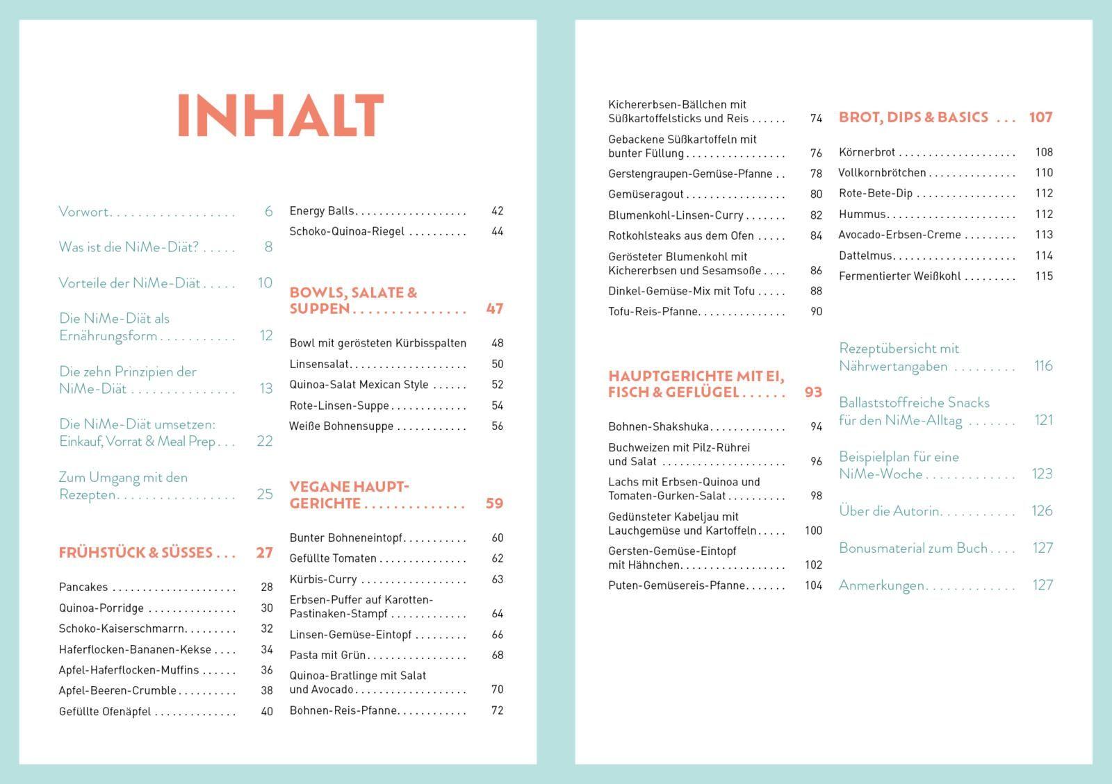 Beispielinhalt (Bild) Gesund mit der NiMe-Diät