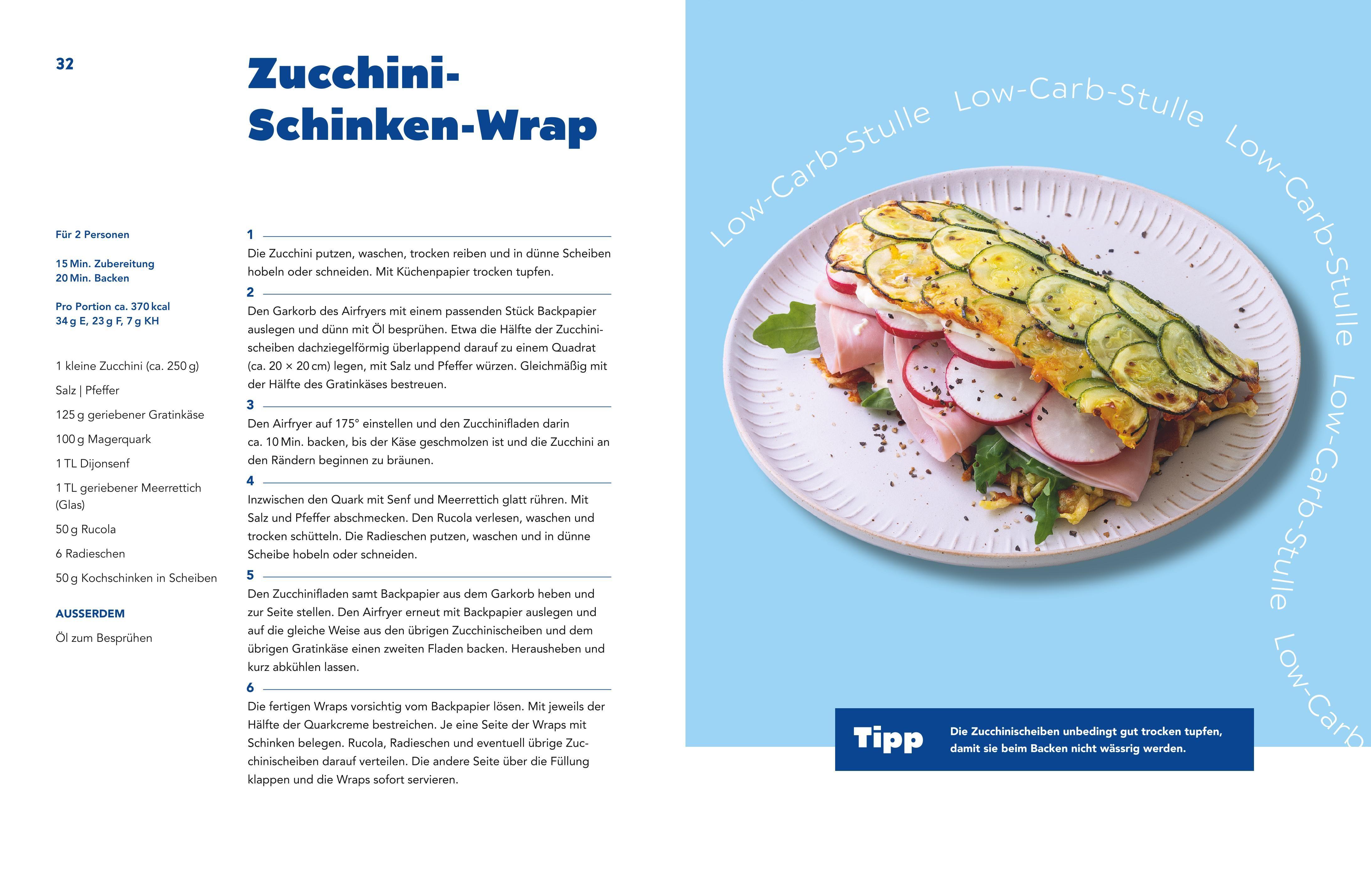 Beispielinhalt (Bild) Lieblingsrezepte aus deinem Airfryer - High Protein